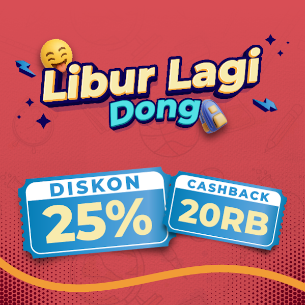 Dapatkan Diskon 25% + Cashback 20,000