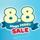 $15 off all ferry tickets