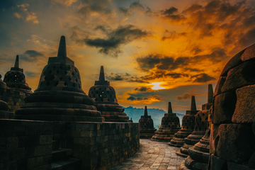 borobudur-sunset
