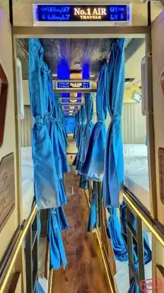 No 1 Air Travels  Bus-Seats layout Image