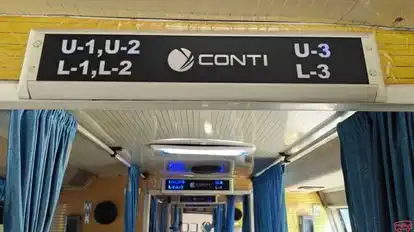 Conti  travels Bus-Seats layout Image