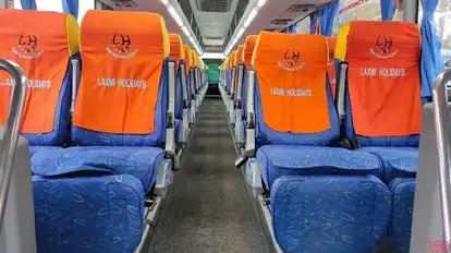Laxmi holidays Bus-Seats layout Image
