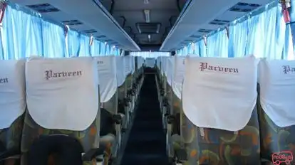 Parveen Travels Bus-Seats layout Image