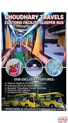 Choudhary travels and cargo Bus-Seats layout Image