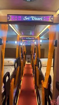 Sri Vaari Travels Bus-Seats layout Image