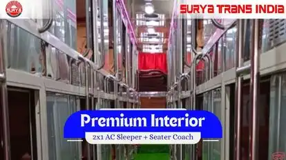 Surya Trans India Bus-Seats layout Image