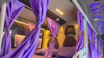 Purple Wings Coaches Bus-Seats layout Image