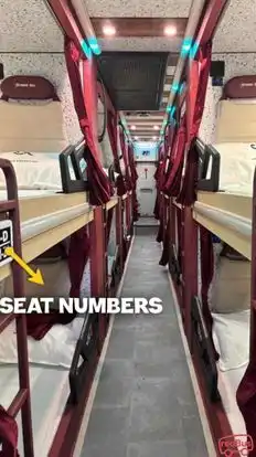 Krishna Bus (Sai yatra company) Bus-Seats layout Image