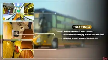 Tiger Travels Bus-Seats layout Image